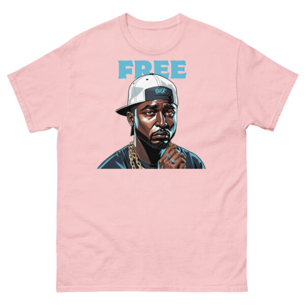 Free Buck Blue Print T-shirt - Image 9