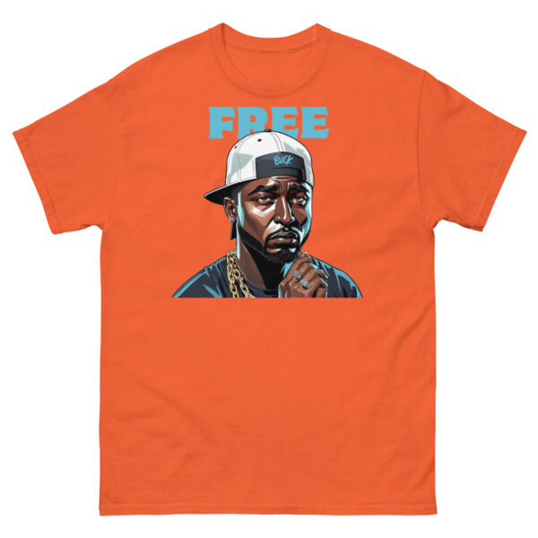 Free Buck Blue Print T-shirt - Image 5