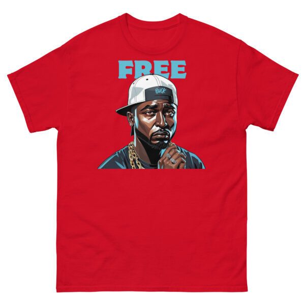 Free Buck Blue Print T-shirt - Image 2