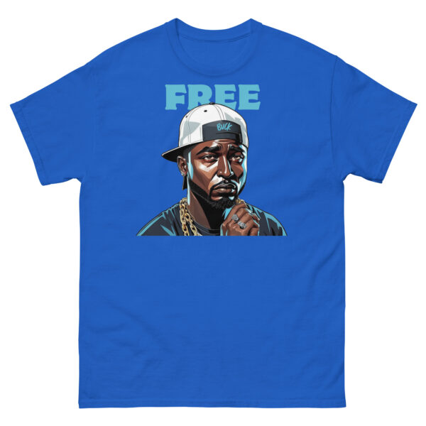 Free Buck Blue Print T-shirt - Image 3