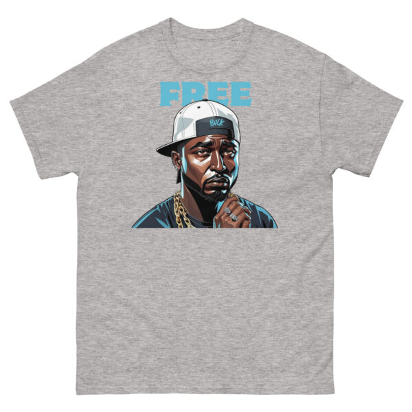 Free Buck Blue Print T-shirt - Image 7