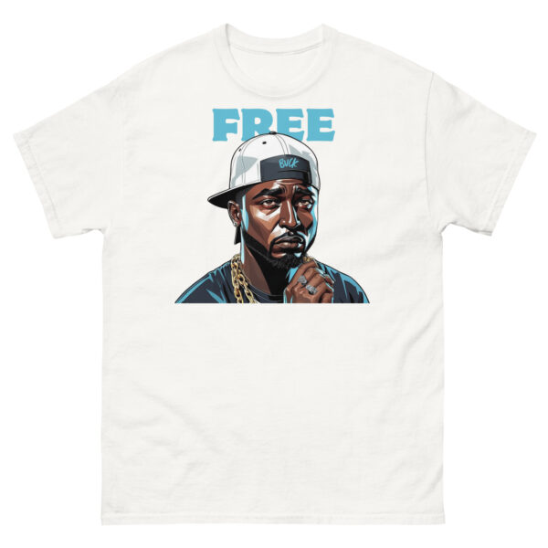 Free Buck Blue Print T-shirt - Image 10